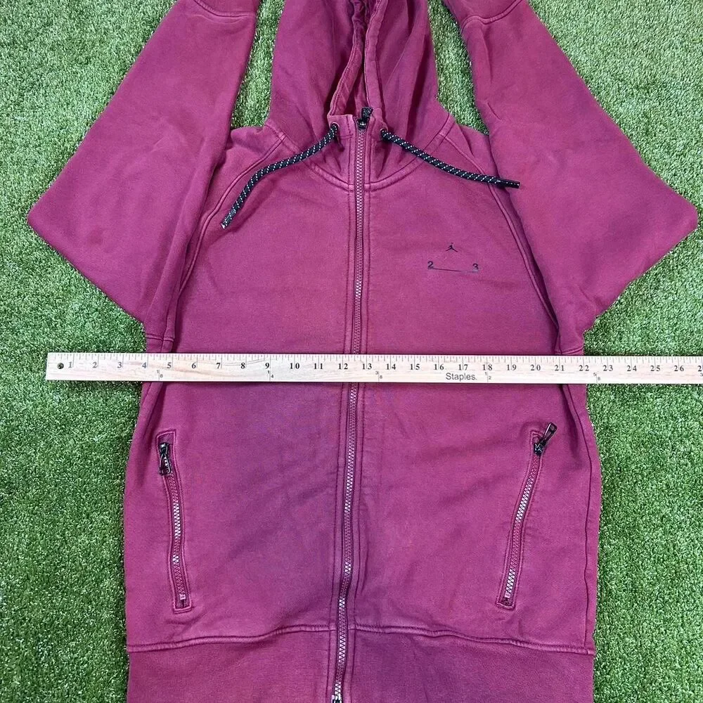 Jordan Men's Burgundy and Pink Hoodie
